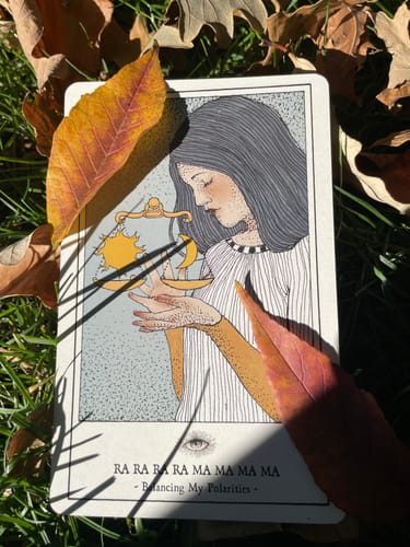 Customer photo review of The Mantra Oracle Deck: An Essential Deck for Self-Discovery
