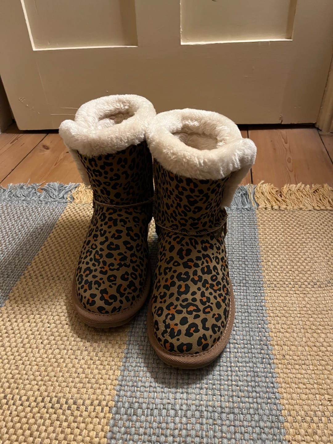 Customer photo review of Leopard Print Ashleigh Bootie Slippers