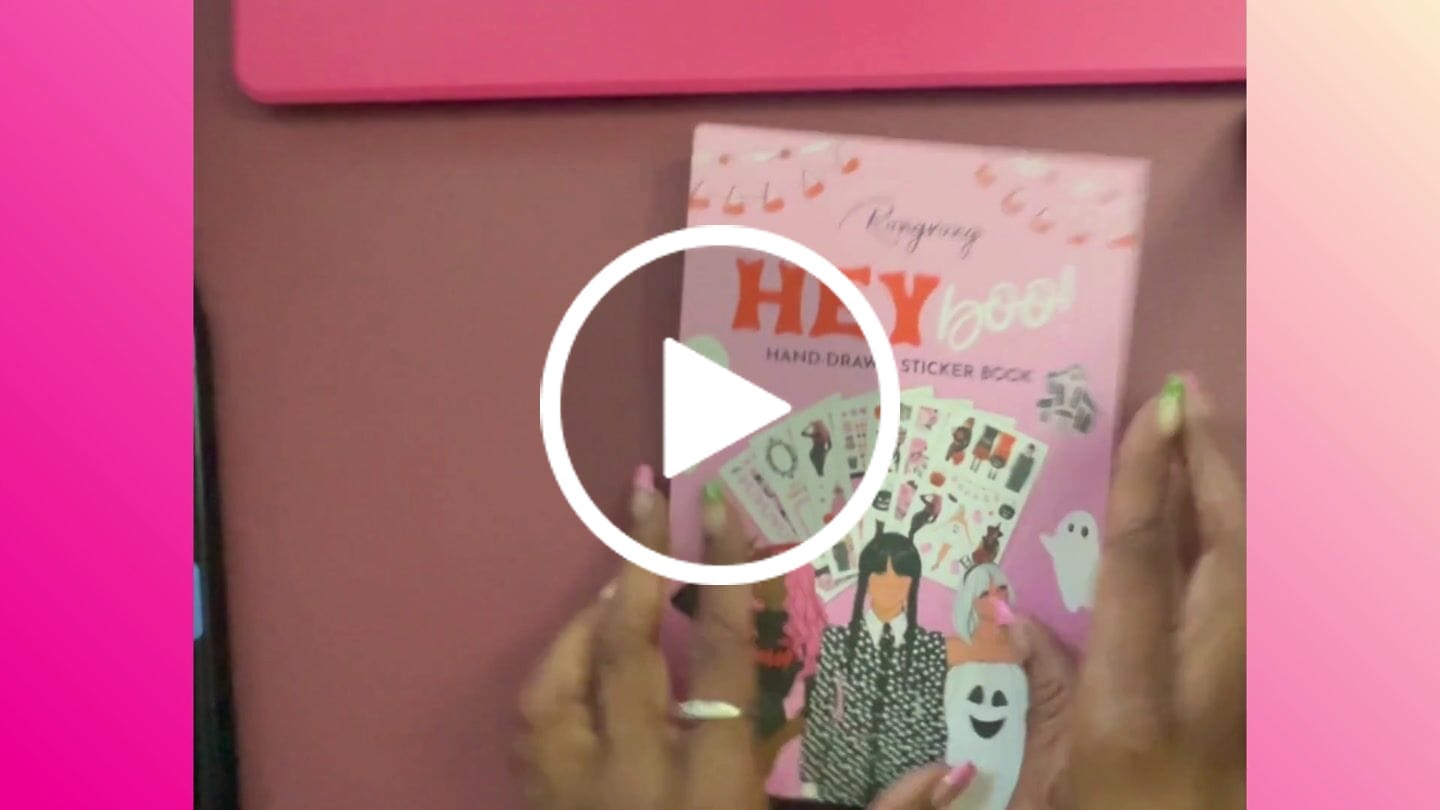 Customer video review of Hey Boo Halloween Sticker Book