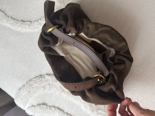 Customer photo review of Sac Bandoulière Daim - Carla
