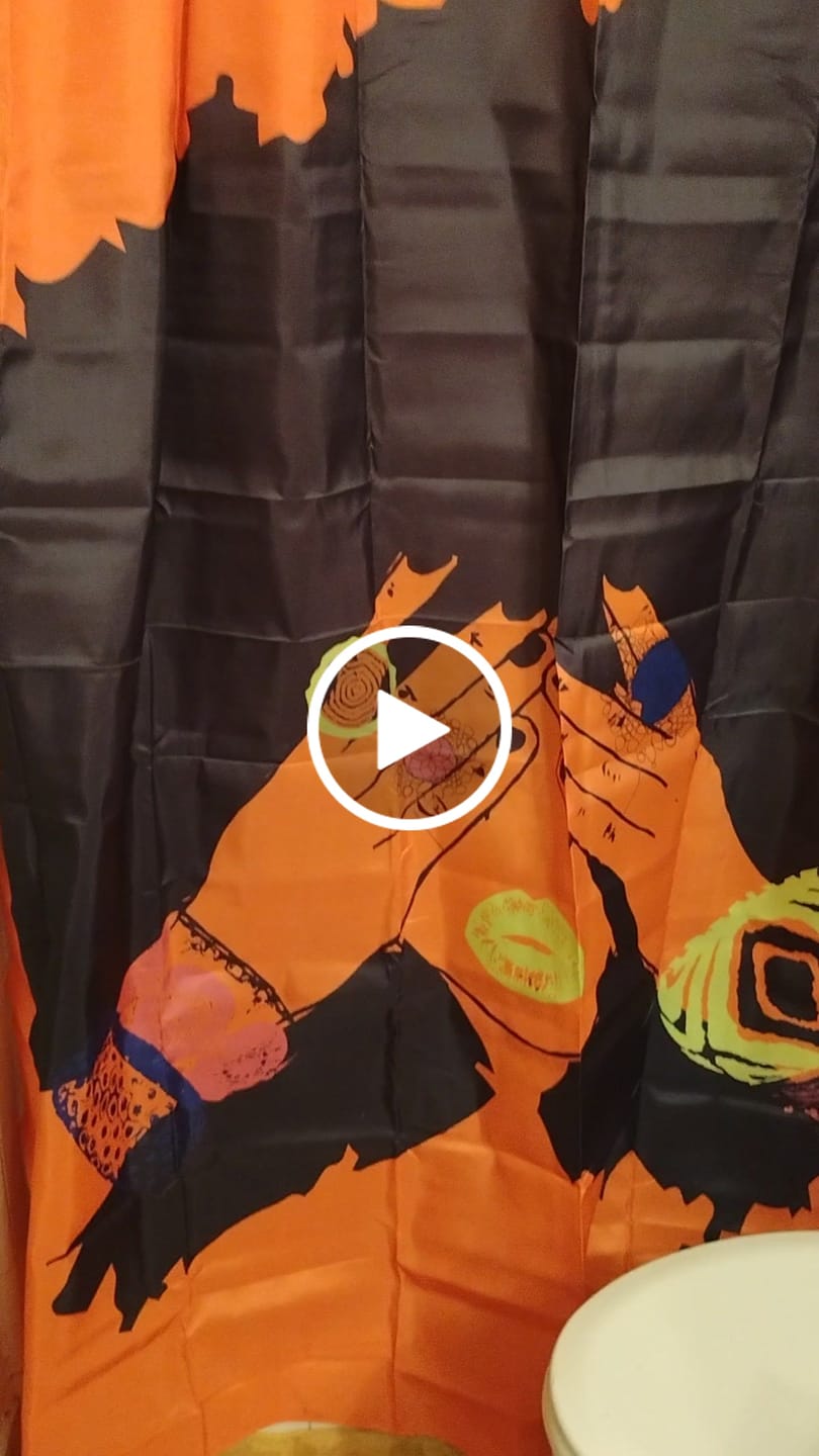 Customer video review of Shanell Orange Bath Mat