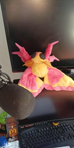 Customer photo review of Rosy Maple Moth Soft Stuffed Plush Toy