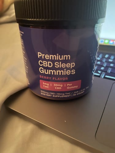 Customer photo review of Berry Nighttime CBD Gummies with CBN - 30mg