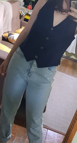 Camile K. review of Colete Calêndula Azul Escuro image 1 out of 1