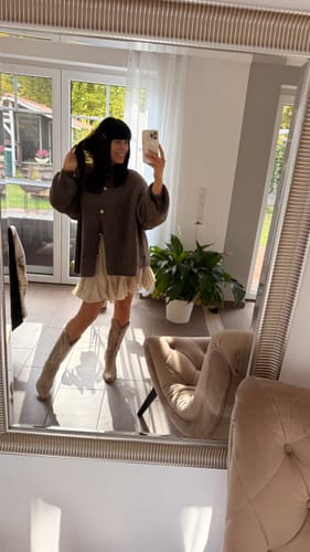 Customer photo review of Oversized Cardigan "CozyGlam"