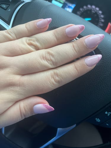 Customer photo review of Drop Dead Tortoise Press On Nails (24PC)