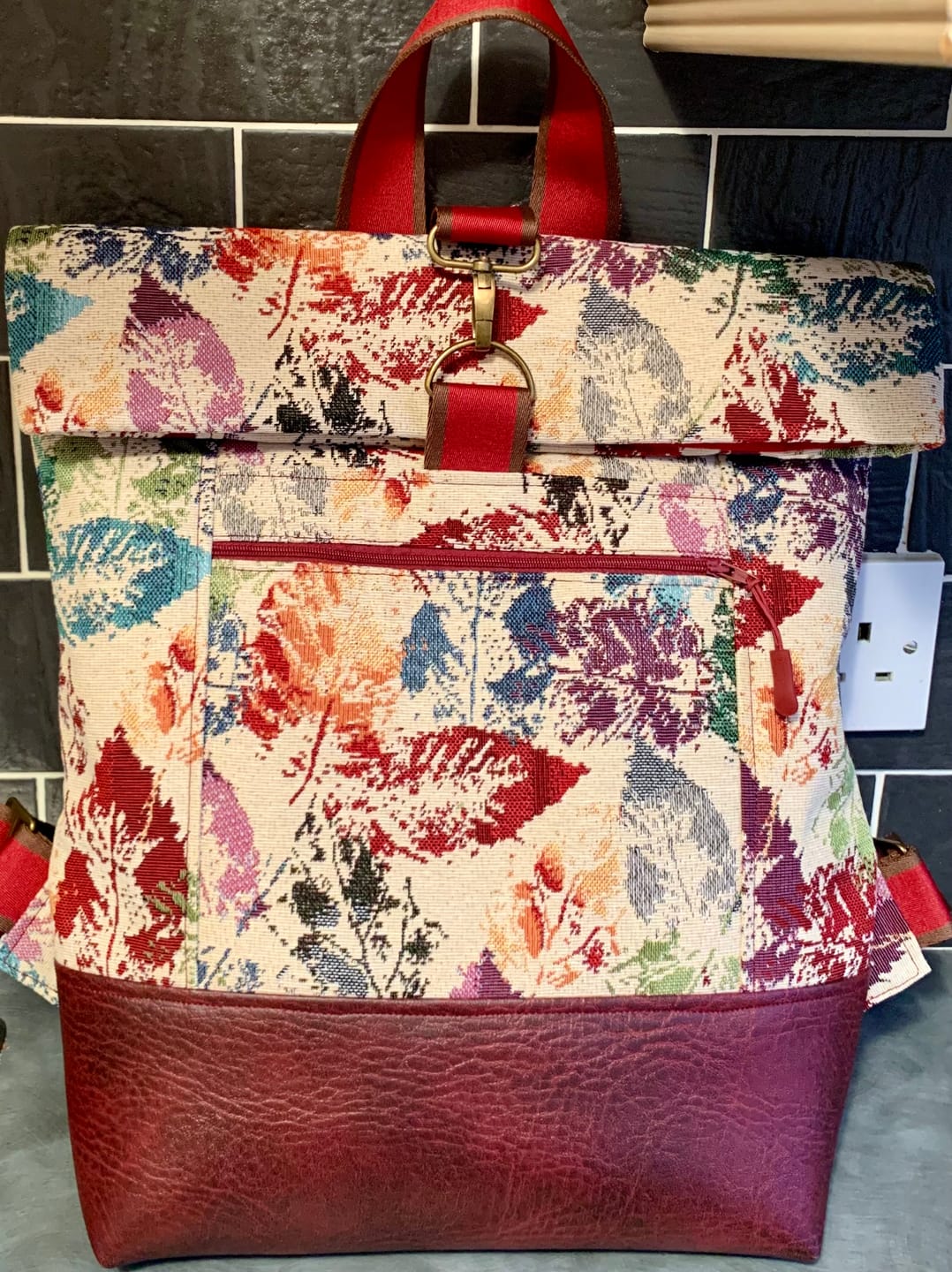 Customer photo review of Autumn Leaves Tapestry Fabric