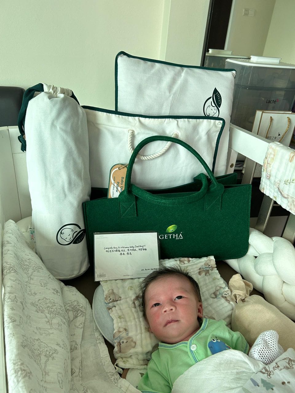 Customer photo review of Getha Baby Shower Combo Gift Set - A