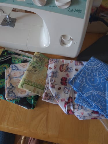 Customer photo review of End of Bolt Mystery Fabric