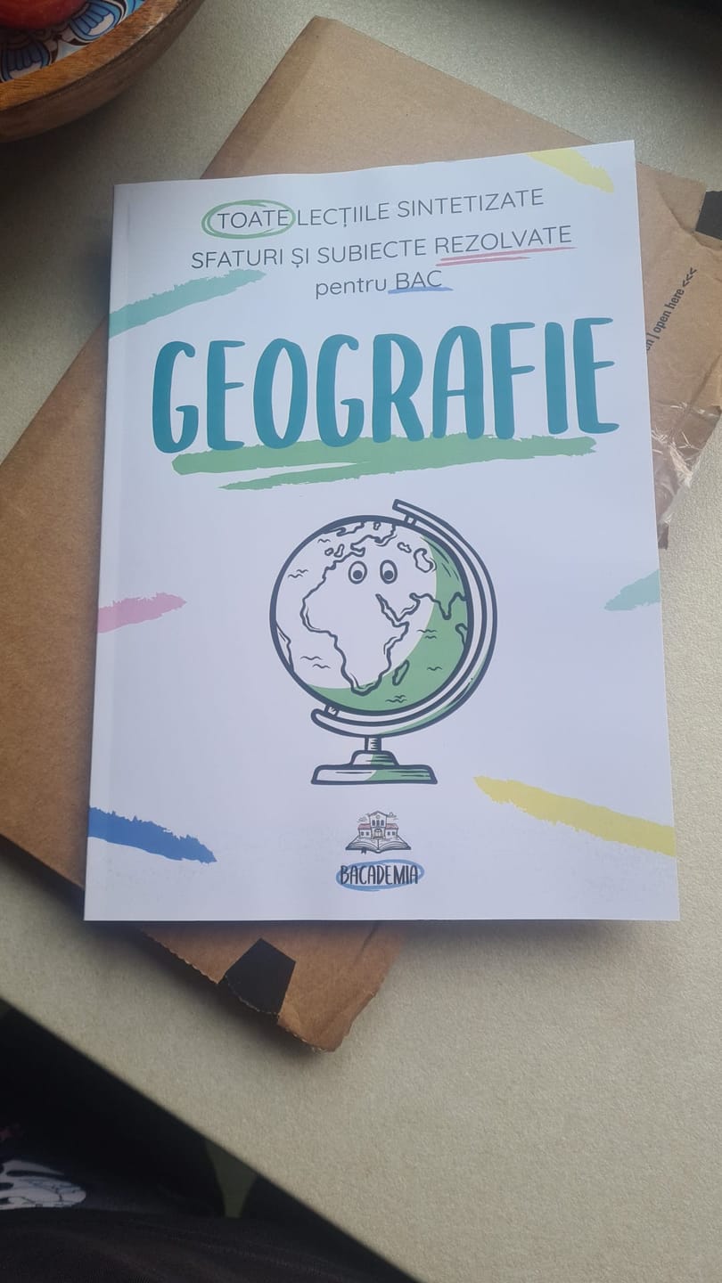 Customer photo review of Carte Geografie Bacalaureat Bacademia