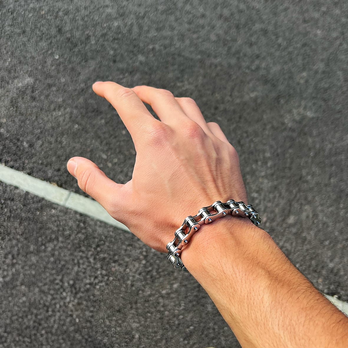 Customer photo review of BIKE CHAIN BRACELET