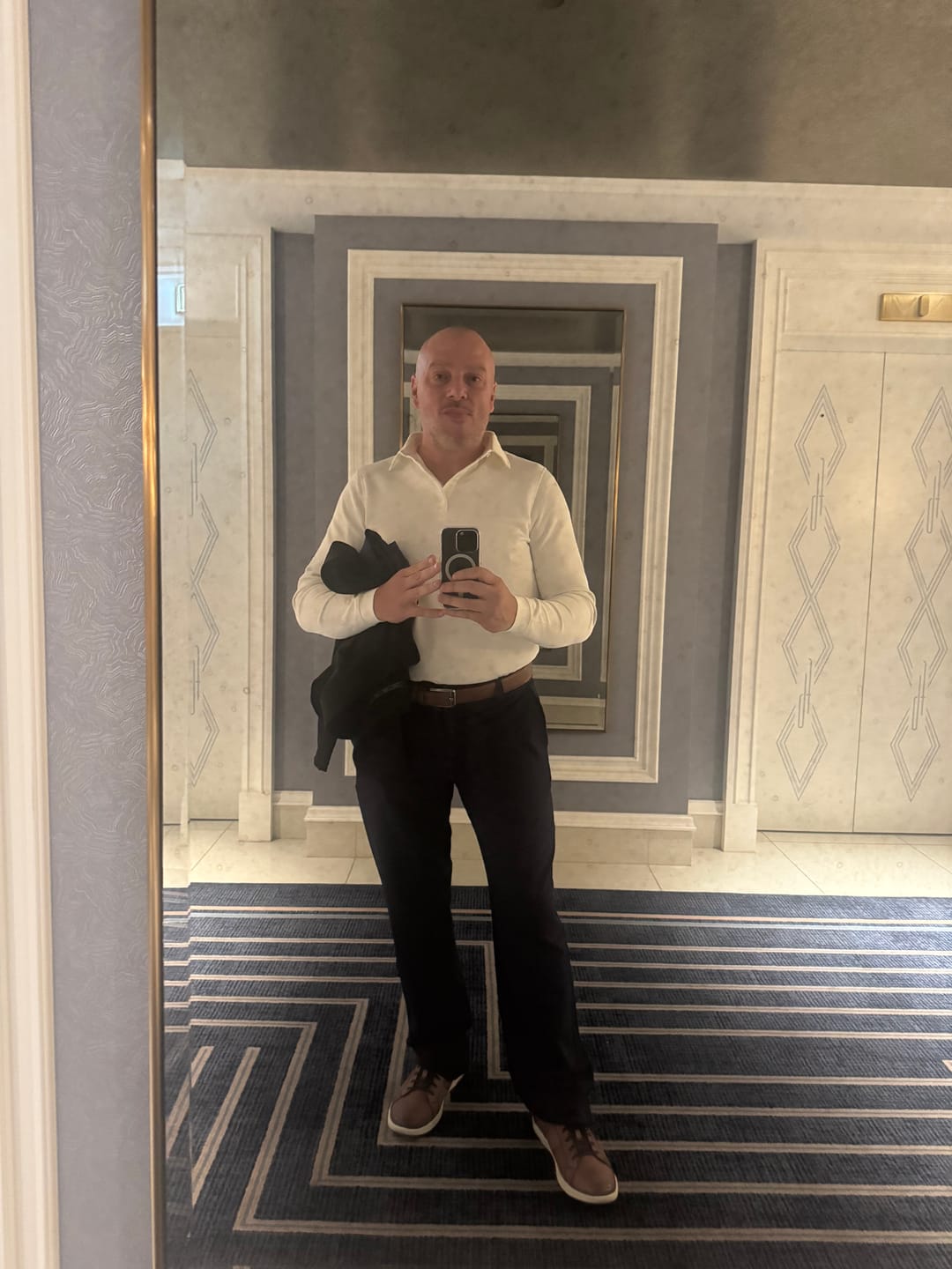 Customer photo review of Infinity Polo Long Sleeve
