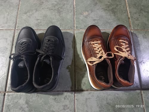 Customer photo review of Tenis Artesanal Hombre Toronto - Negro