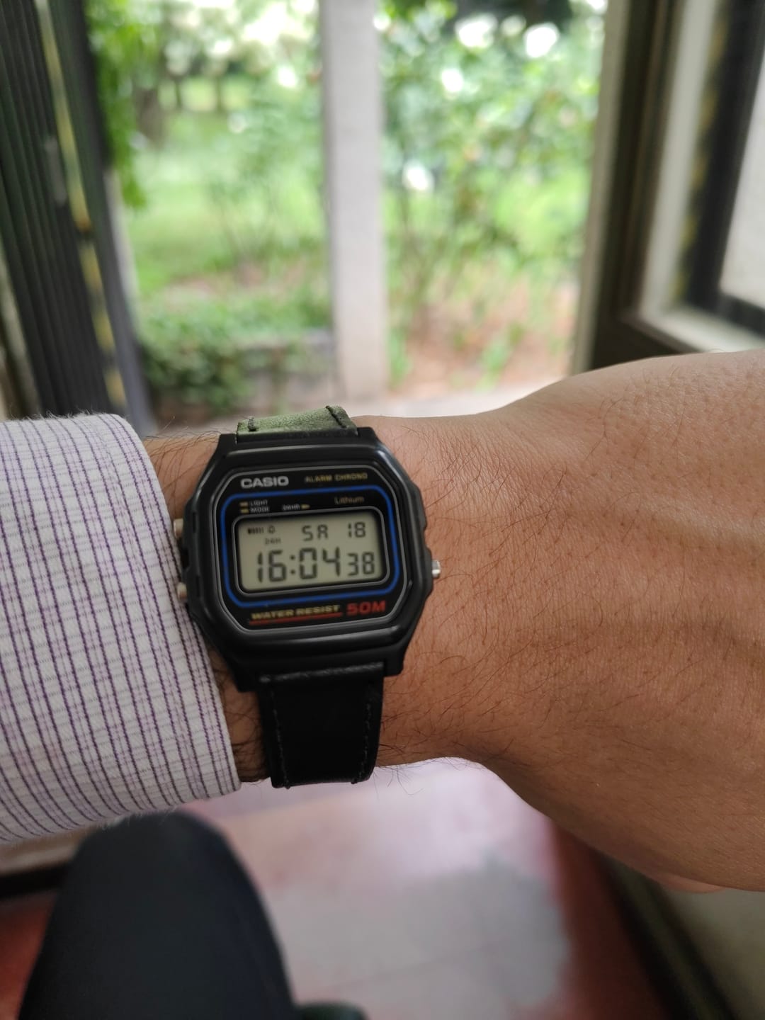 Customer photo review of Reloj Casio Vintage W-59-1VQD Azul/Negro