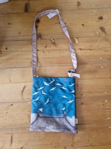 Customer photo review of Rui Hé 瑞鹤图 Auspicious Cranes Painting Tote Bag