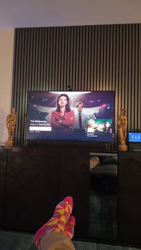 Customer photo review of Premium Acoustic Slatted Wall Panel (Multiple Colours)