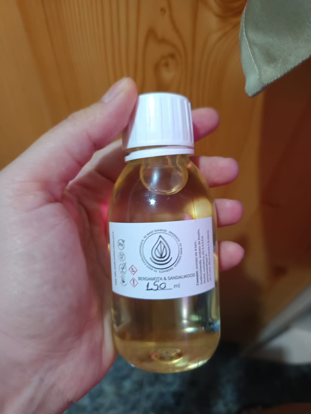 Customer photo review of Fragancia BERGAMOTA & SANDALWOOD