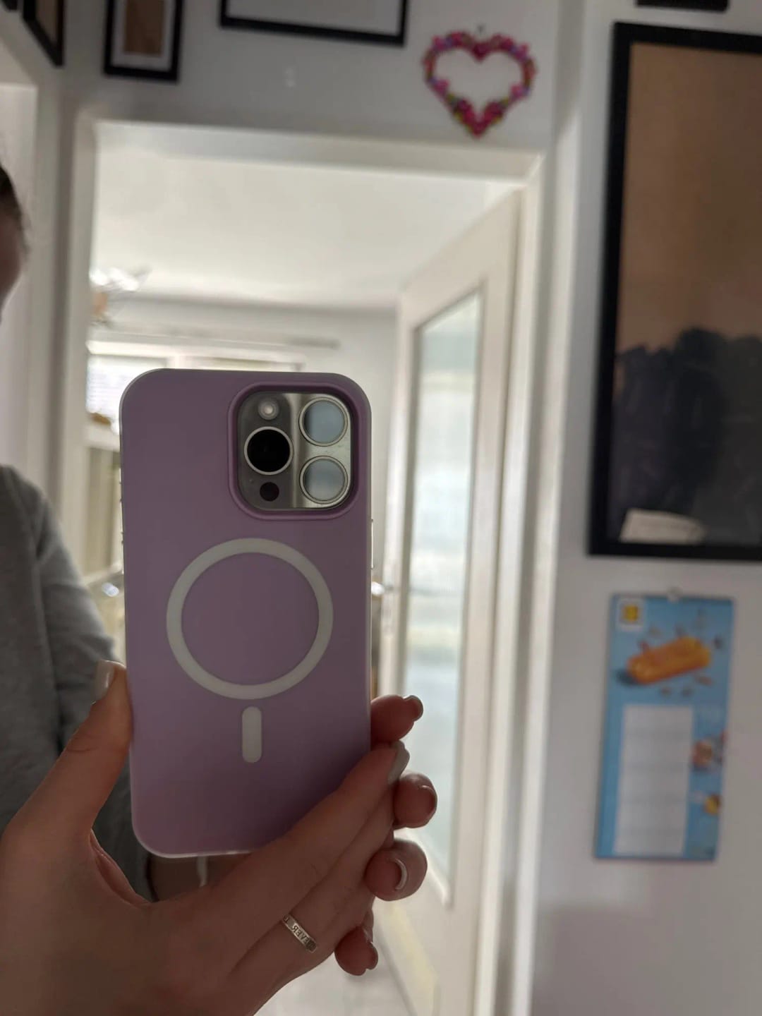 Customer photo review of LuxuryKase Magnetic Silicone Candy Case | Mag-Safe Compatible | Slim Protective Case | Lightweight & Flexible | Wireless Charging | Soft Matte Finish For iPhone