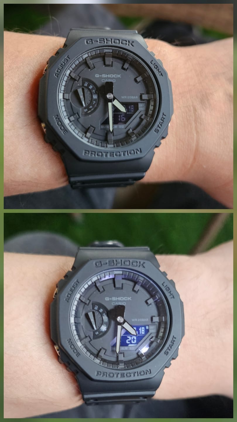 Customer photo review of Reloj Casio G-Shock Royal Oak "Casioak" GA-2100-1A1 Carbon Core Negro