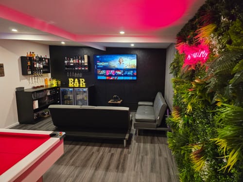 Customer photo review of Premium Acoustic Slatted Wall Panel (Multiple Colours)