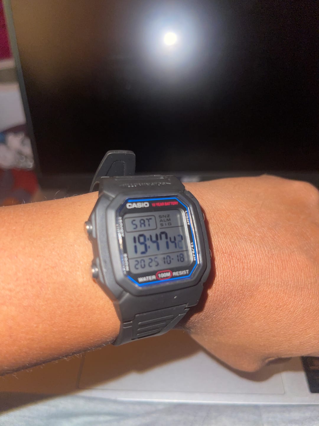 Customer photo review of Reloj Casio Vintage W-800H-1AVDF Líneas Azules