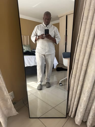 Customer photo review of Berlin Linen Pants