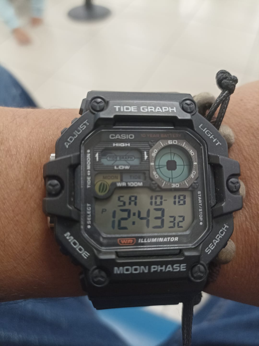 Customer photo review of Reloj Casio Vintage WS-1700H-1AV Tide Graph Moonphase