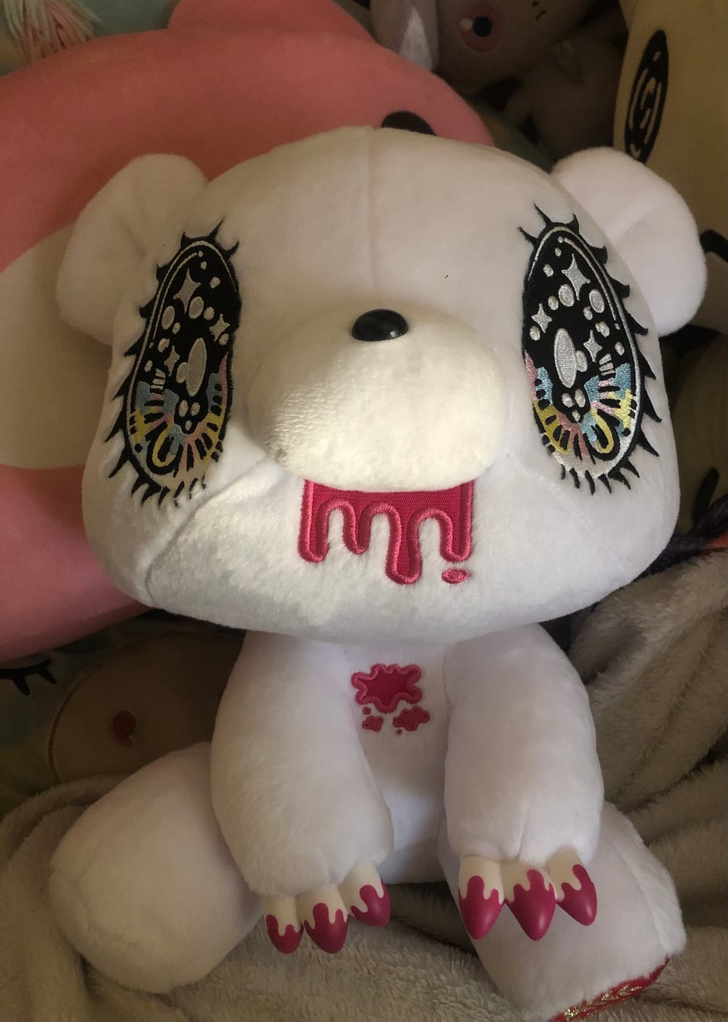 Customer photo review of Gloomy Bear x Yurie Sekiya Chax Taito Plush [WHITE] [PREORDER]