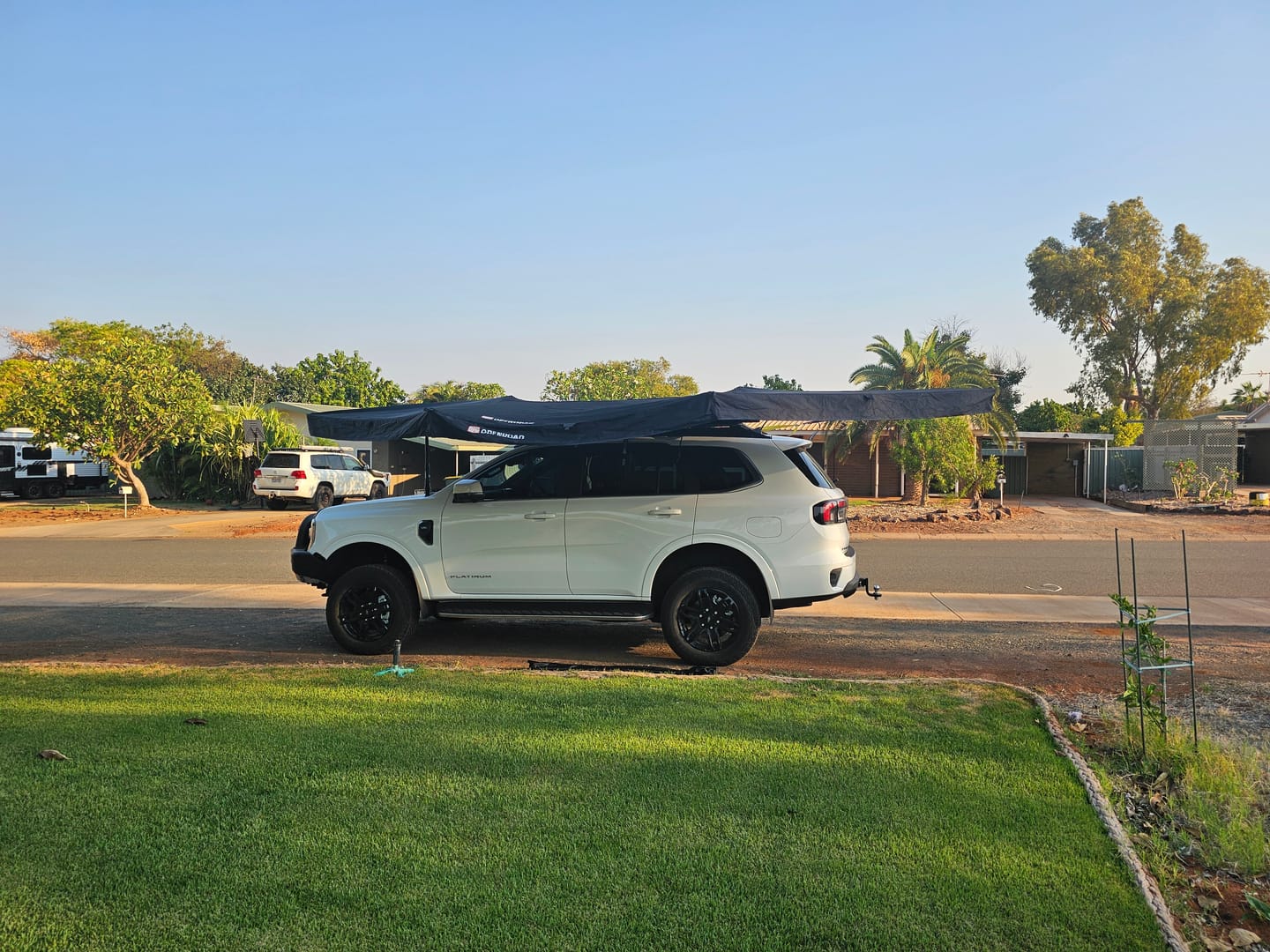 Customer photo review of OPENROAD 180 Free Standing Awning