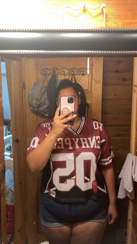 Customer photo review of Romance Untold Heart Mesh Jersey