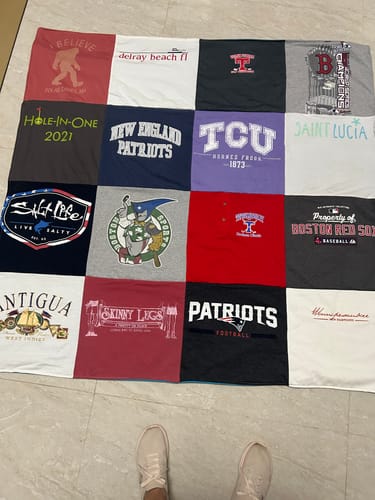 Customer photo review of Project Repat T-Shirt Quilt