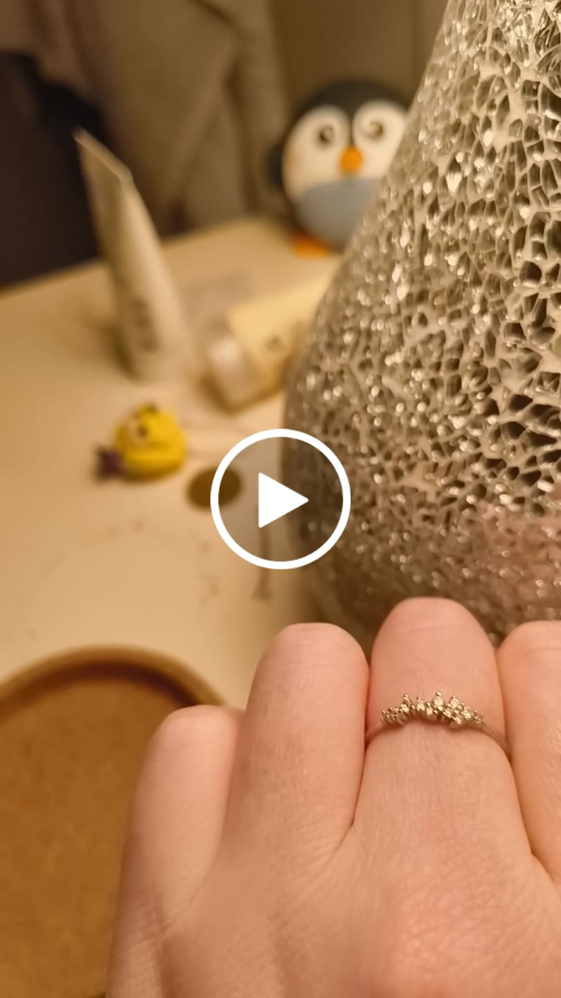 Customer video review of Crystal Jewel Ring in Silver