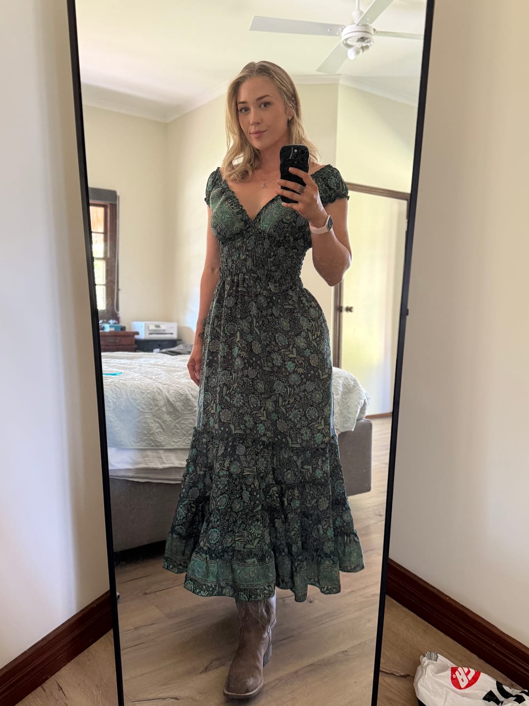 Customer photo review of Dulcie Dress ~ Emerald