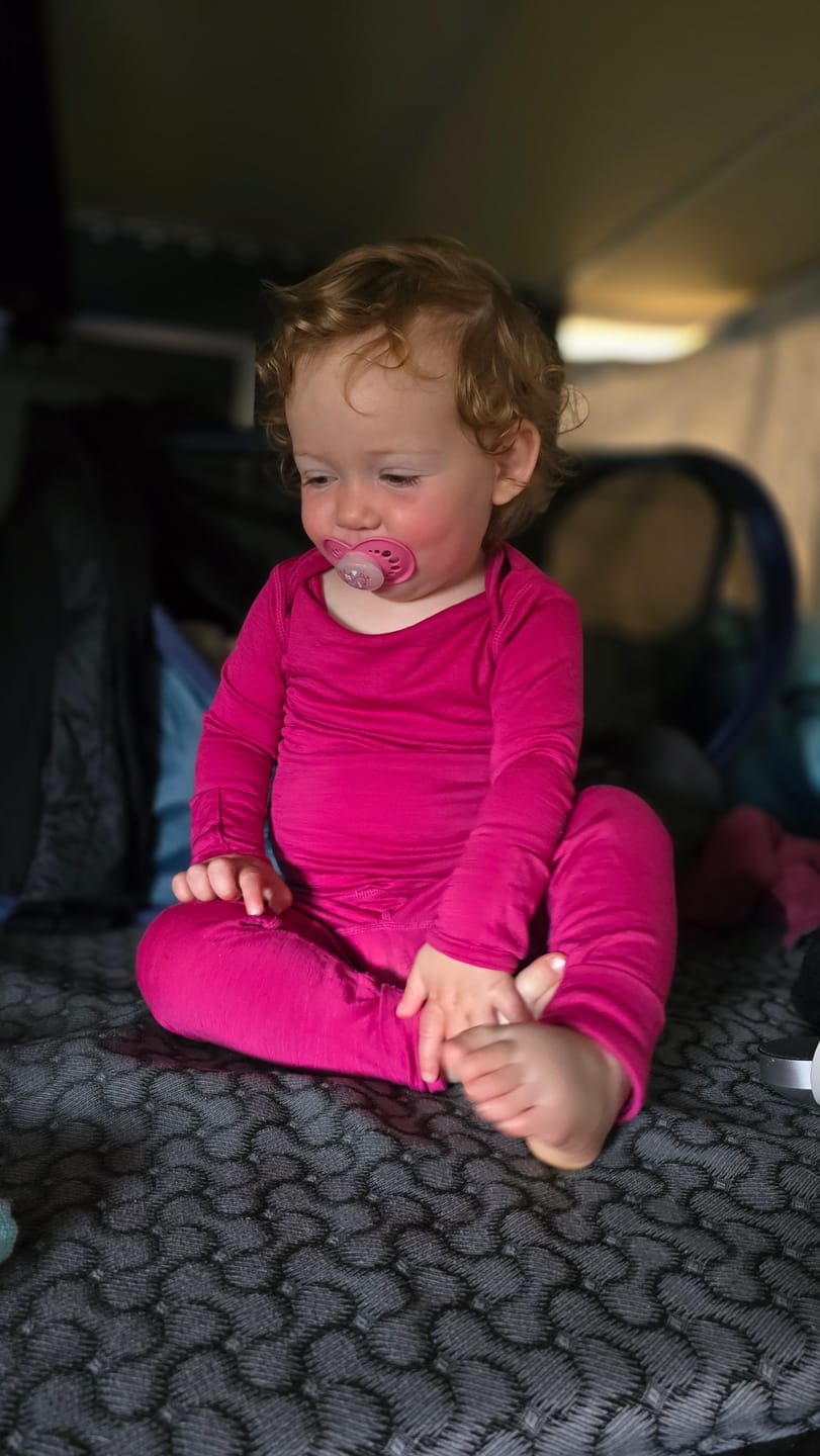 Customer photo review of Kids Long Sleeve  – 100% Merino Wool - Baselayer