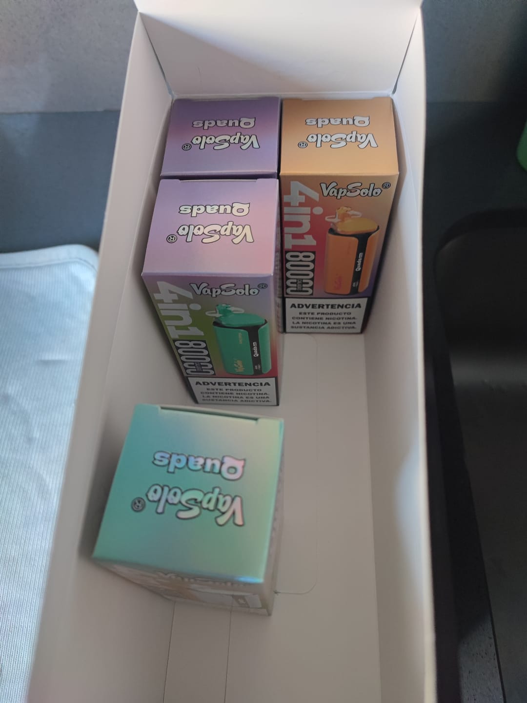 Customer photo review of VAPSOLO Quads 80k 4en1