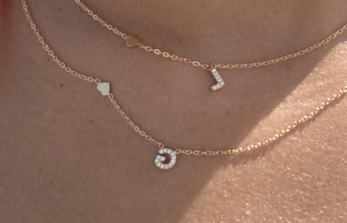 Customer photo review of Collana letter love