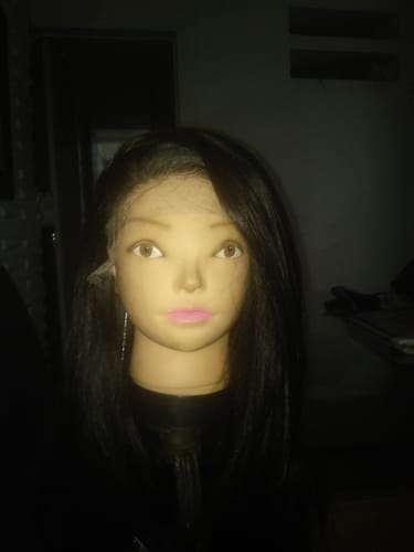 Customer photo review of Lace Front Sonia Tela HD Castanho Escuro Repartição Livre 13x6