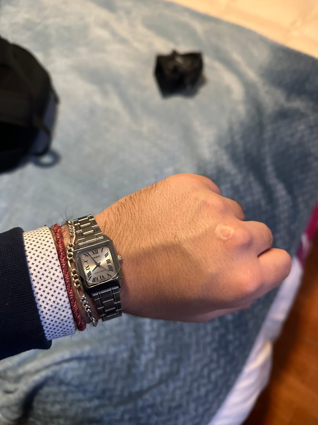 Customer photo review of Reloj Casio Tank Análogo LTP-V007D-7BUDF Acero Dial Plata