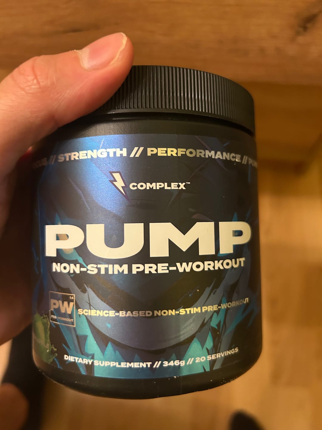 Customer photo review of Pump Non-Stim Pre-workout