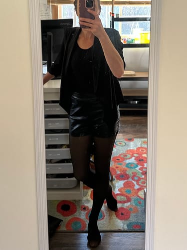 Customer photo review of TOAST - FLEECE-LINED TIGHTS - SHEER ILLUSION