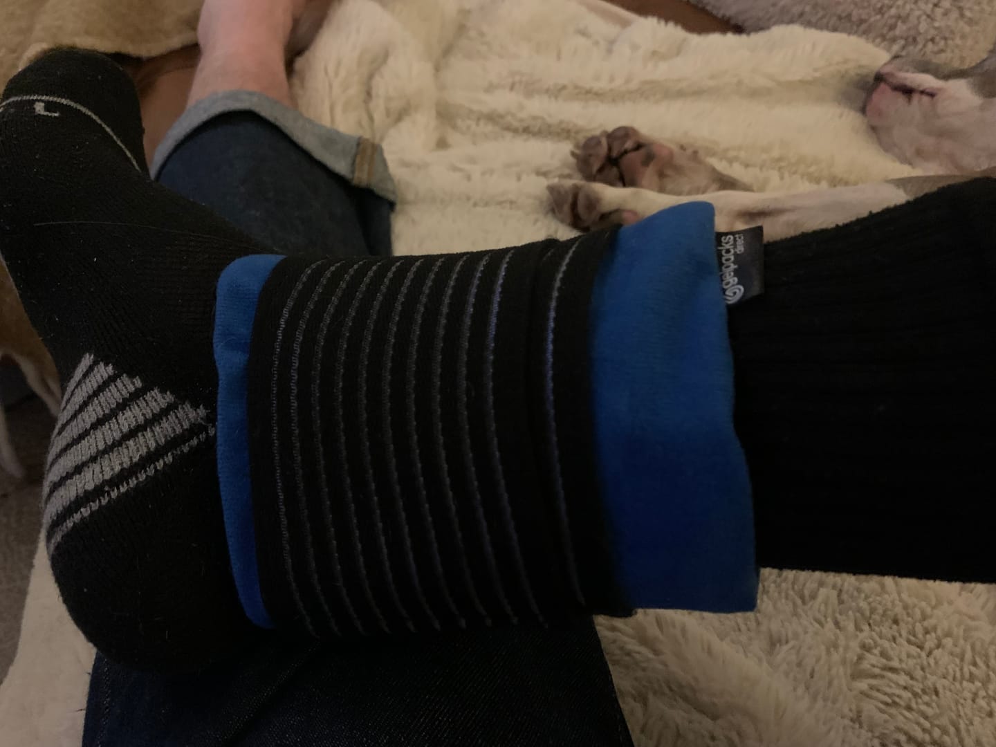 Customer photo review of GPD 3in1 Ankle Ice Pack Wrap (Hot/Cold) Reusable, Foot Pain Relief