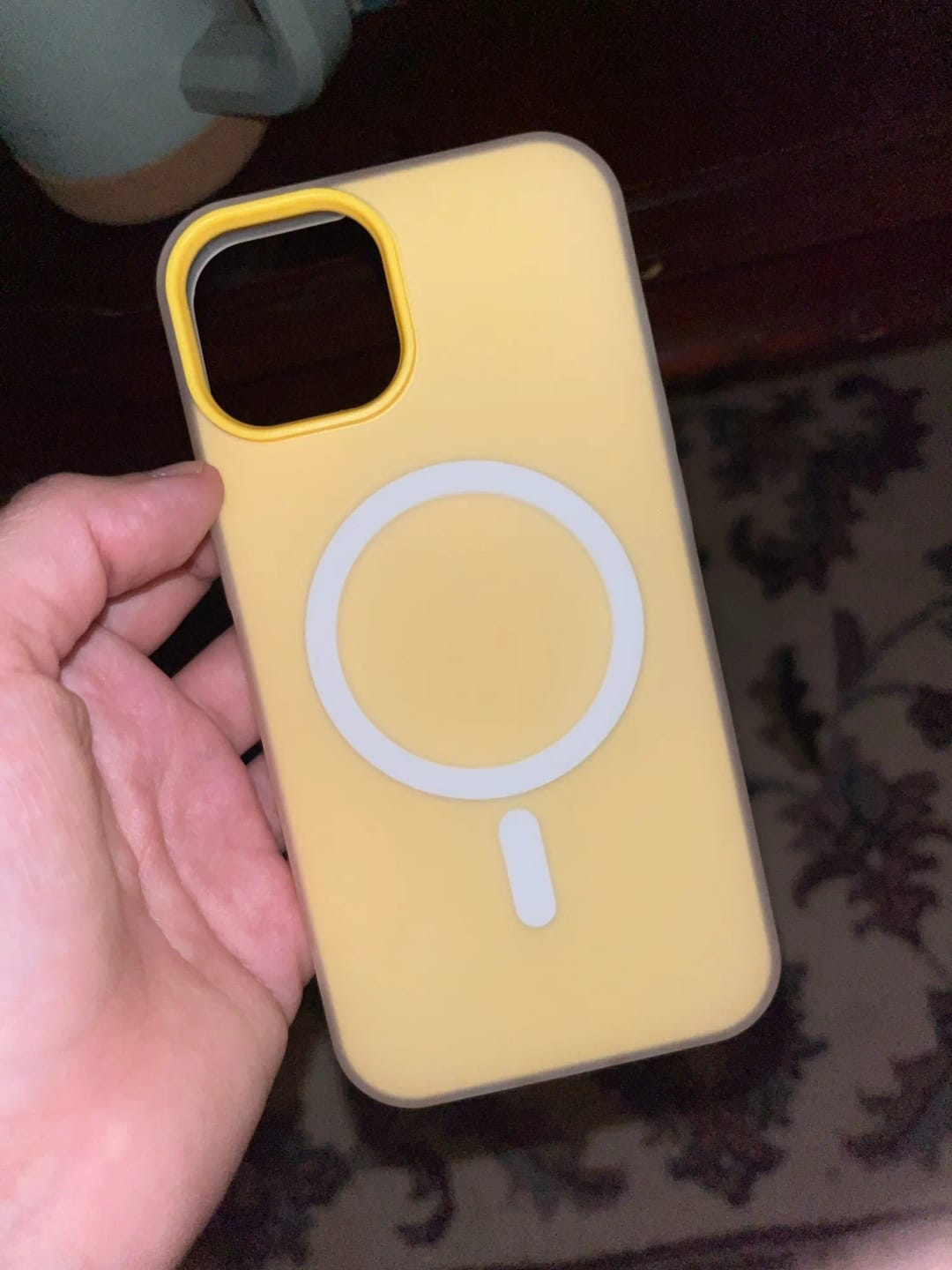 Customer photo review of LuxuryKase Magnetic Silicone Candy Case | Mag-Safe Compatible | Slim Protective Case | Lightweight & Flexible | Wireless Charging | Soft Matte Finish For iPhone