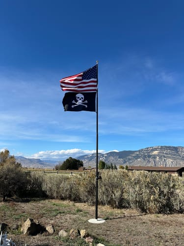 Customer photo review of Pirate Flag (Jolly Roger)