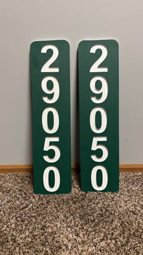 Customer photo review of ColorCore HDPE Plastic - Premium Multi-Layer Engravable Sheets