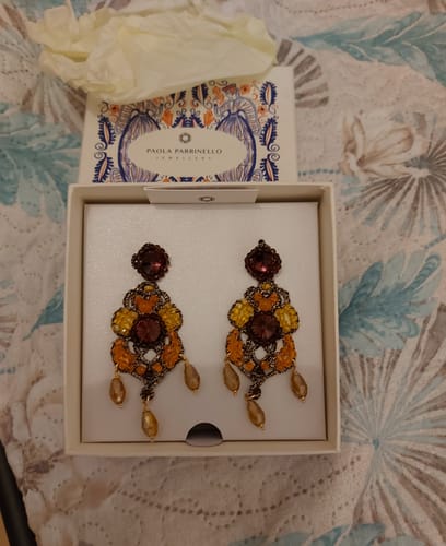 Customer photo review of Orecchini Fiamma
