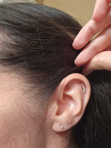 Customer photo review of Piercing Service