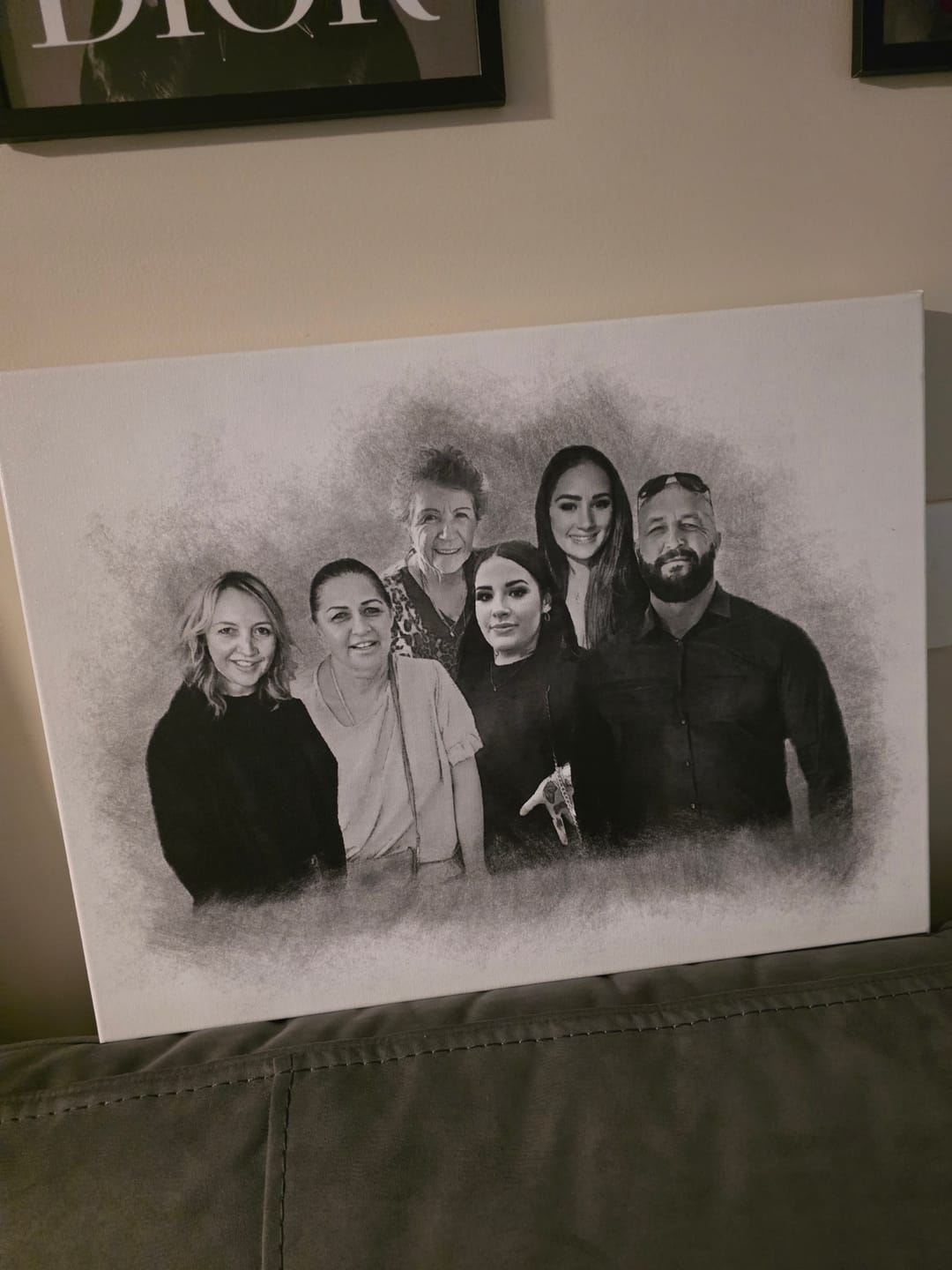 Customer photo review of Custom Family Photo Portrait