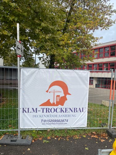 Customer photo review of Banner inkl. Druck