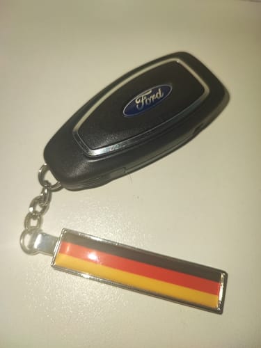 Customer photo review of Kennzeichen Schlüsselanhänger Mini Nummernschild Metall