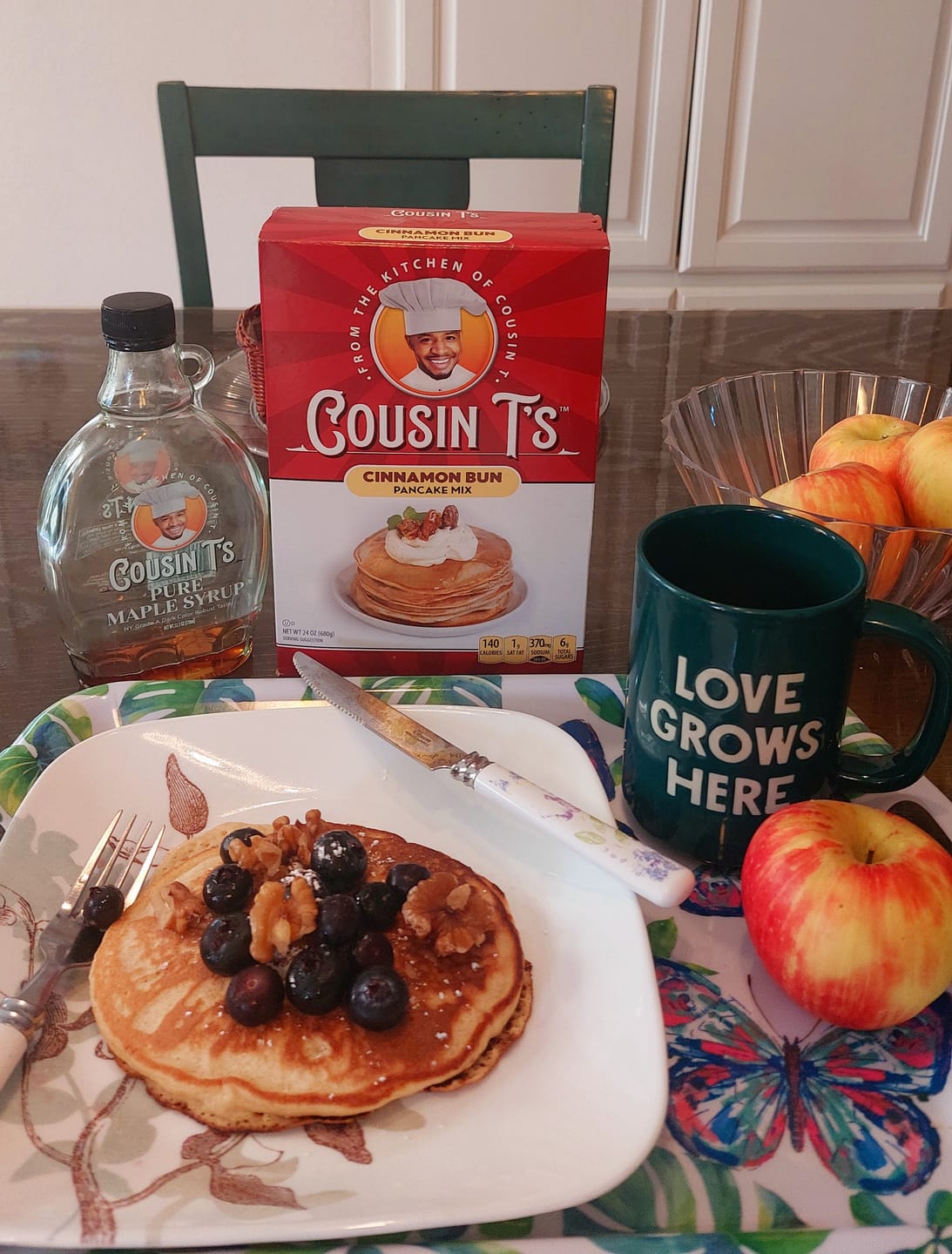 Customer photo review of Cousin T's Pure Maple Syrup